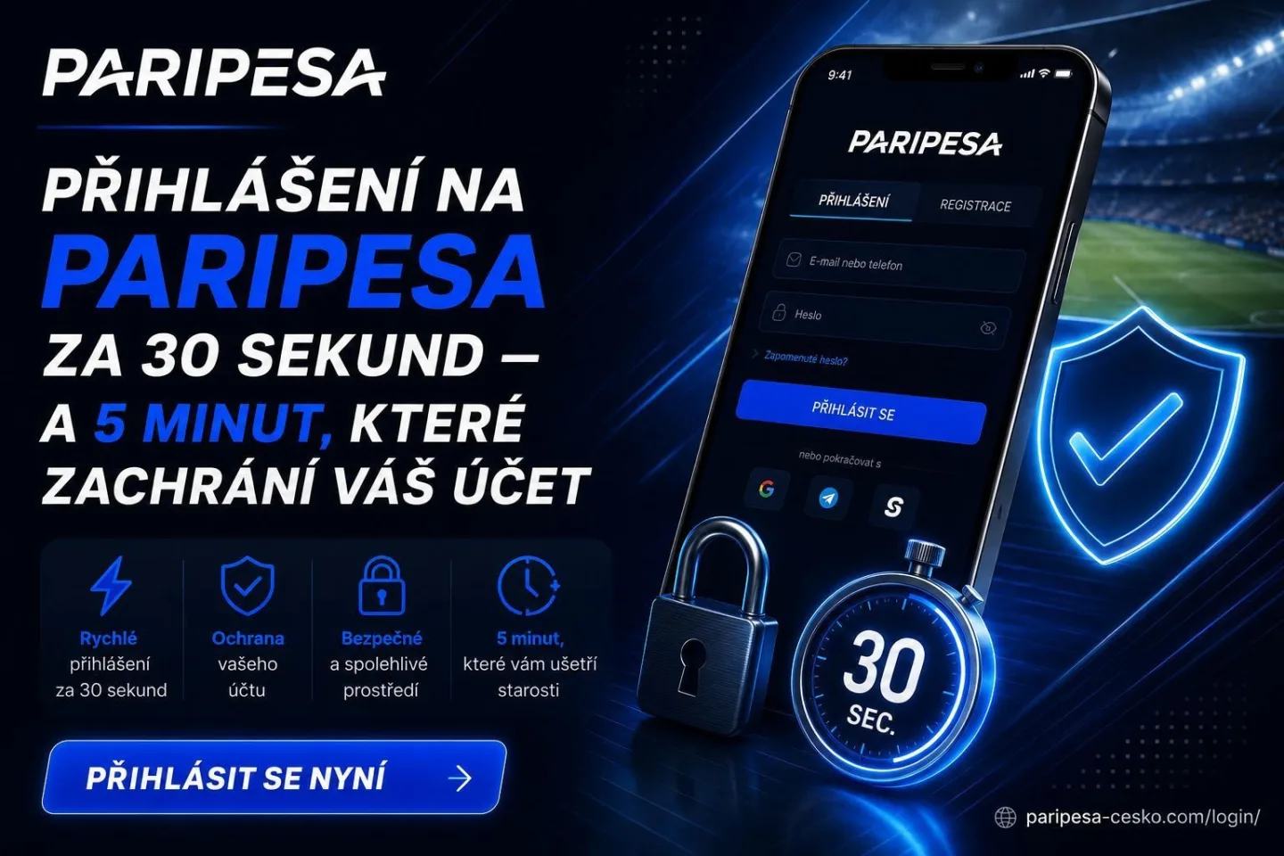 Přihlášení na Paripesa za 30 Sekund — a 5 Minut, Které Zachrání Váš Účet