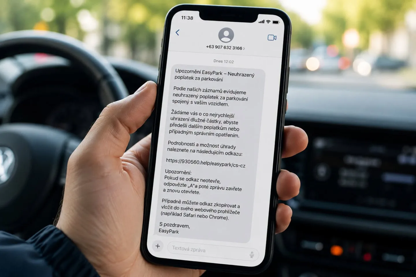 Dorazila vám SMS o pokutě za parkování? Může jít o past