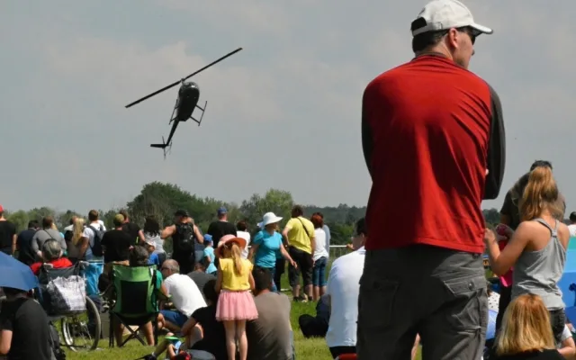Helicopter show a Rally show