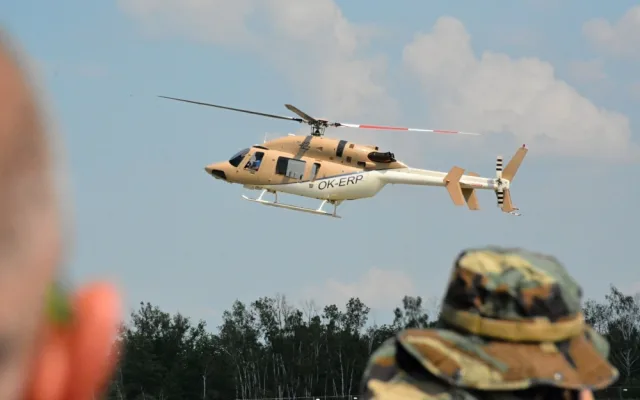 Helicopter show a Rally show