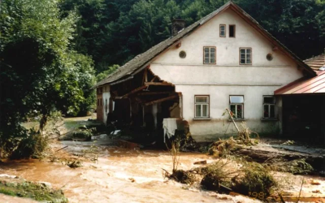 Následky povodní na Rychnovsku