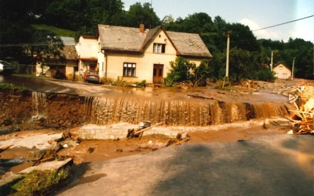 Následky povodní na Rychnovsku