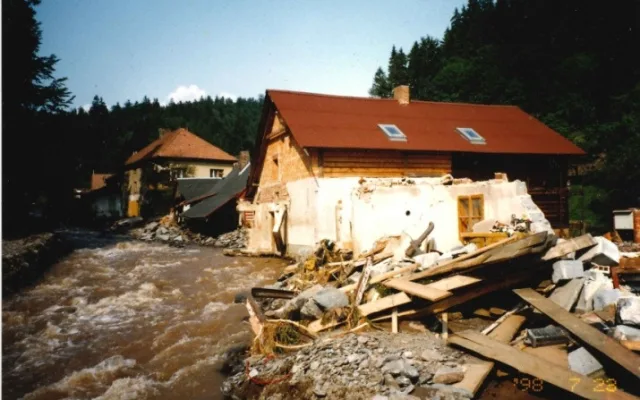 Následky povodní na Rychnovsku