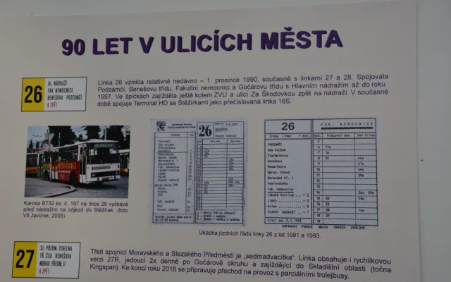 Výstava u příležitosti 90. výročí MHD v ulicích Hradce Králové