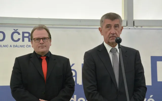 Ředitel ŘSD Jan Kroupa a premiér Andrej Babiš
