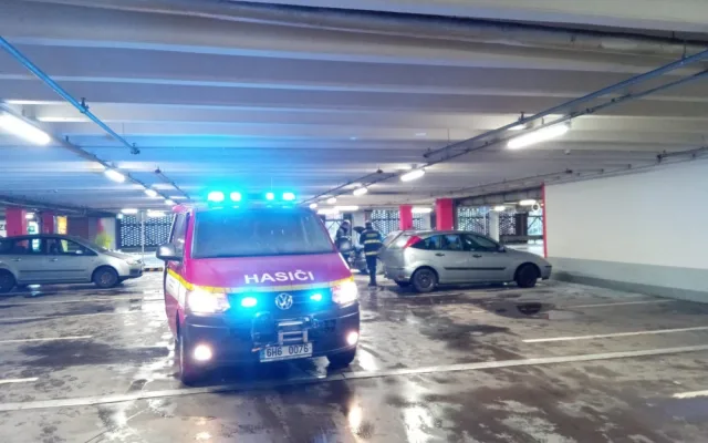 Požár v OC Futurum