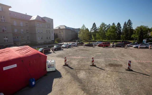 odběrové místo na covid-19 v Rychnově nad Kněžnou