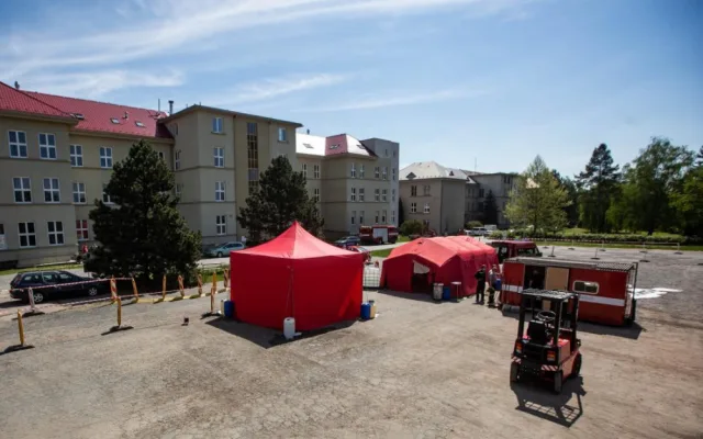odběrové místo na covid-19 v Rychnově nad Kněžnou