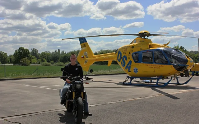 Tomáš Matoušek- jeden z těch, který potřeboval krev po dopravní nehodě na motocyklu