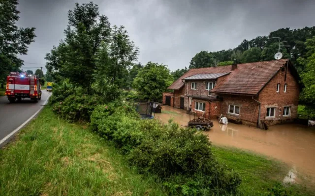 Včerejší záplavy v kraji