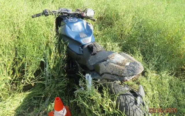 Nehoda motorkáře v Mlázovicích