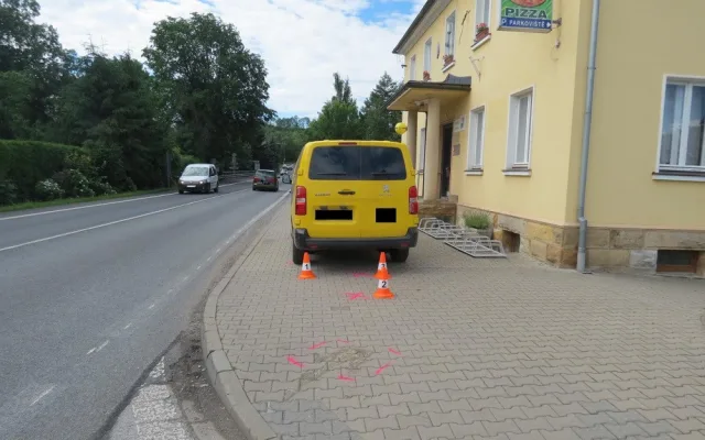 Srážka s chodkyní v Horní Branné