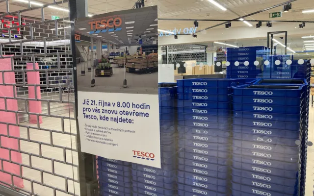 FOTO: Nové Tesco vedle Atria otevře příští středu. Pasáž už je přístupná