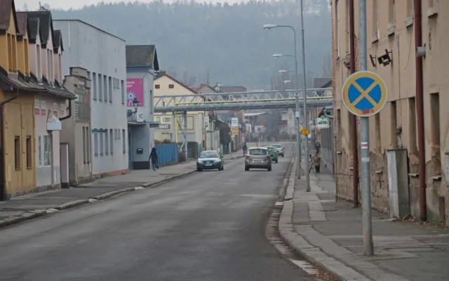 Heydukova ulice před rekonstrukcí