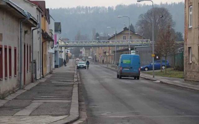 Heydukova ulice před rekonstrukcí
