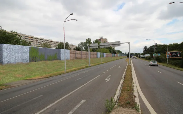 ANKETA: Jak se vám líbí protihluková stěna na hradecké Rašínovce? Začne se stavět tento měsíc