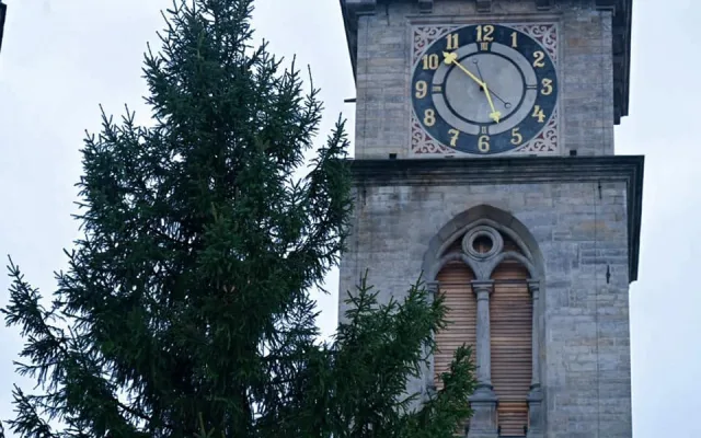 Vánoční strom na Velkém náměstí v Hradci Králové