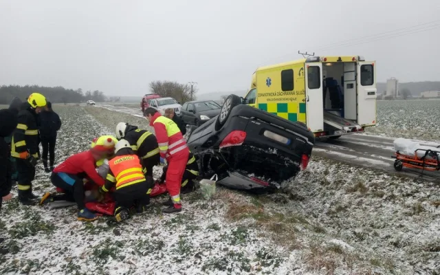 Dopravní nehoda u obce Třesovice