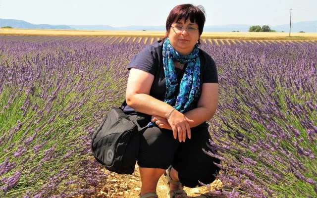 V levandulovém poli v Provence