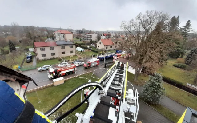 V Borohrádku na Rychnovsku hořela půda městského úřadu