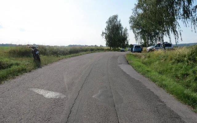 Dopravní nehoda motocyklisty u Třebovětic
