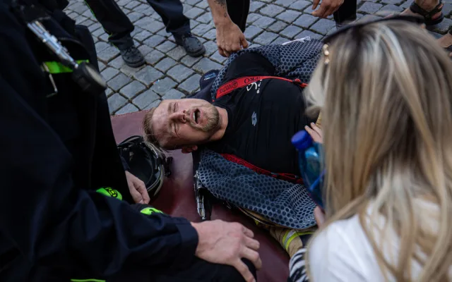 Lidé obdivovali na náměstí v Jičíně hasiče v akci