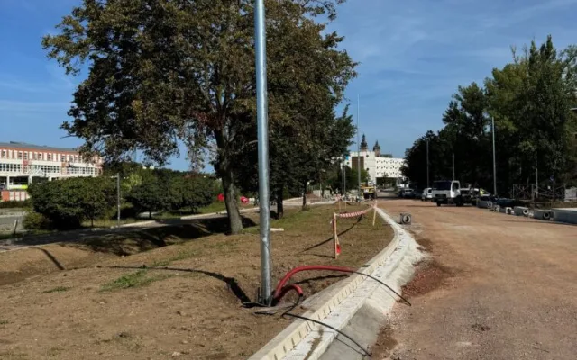 Práce na hradecké Miletě pokračují podle plánu. Chystá se zprovoznění nového úseku
