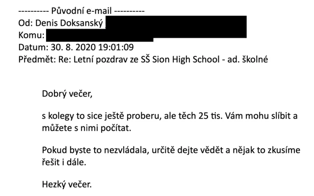 Doplaťte desítky tisíc, nebo dítě nepůjde k maturitě. Rodiče popisují praktiky školy Sion
