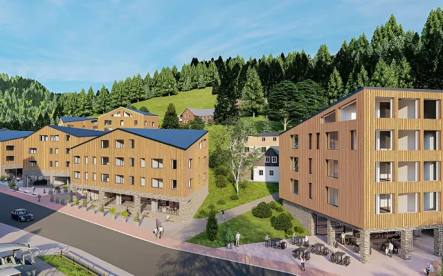 Ve Peci pod Sněžkou začala demolice domů kvůli apartmánům