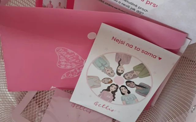 Každá žena, která si přijde do Bellis centra pro pomoc či pochopení, dostane uvítací dárek.
