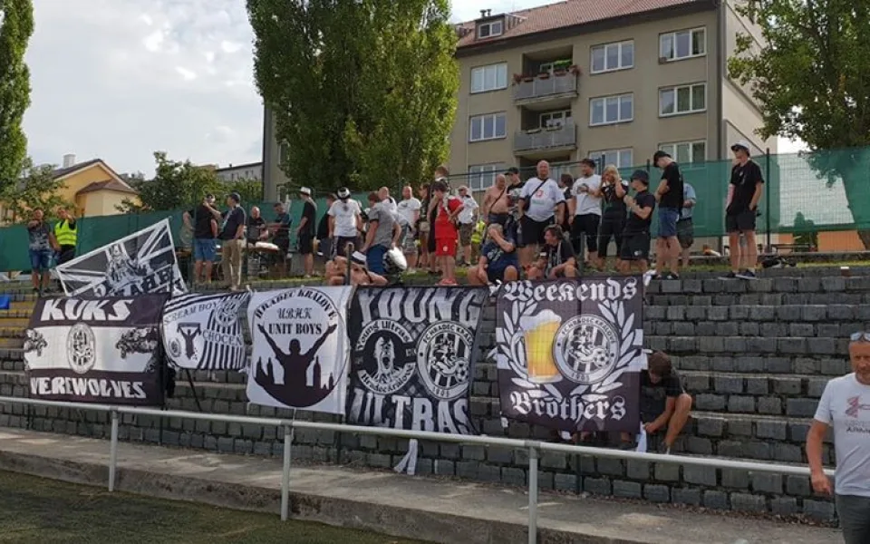 Hradečtí fanoušci v Táborsku