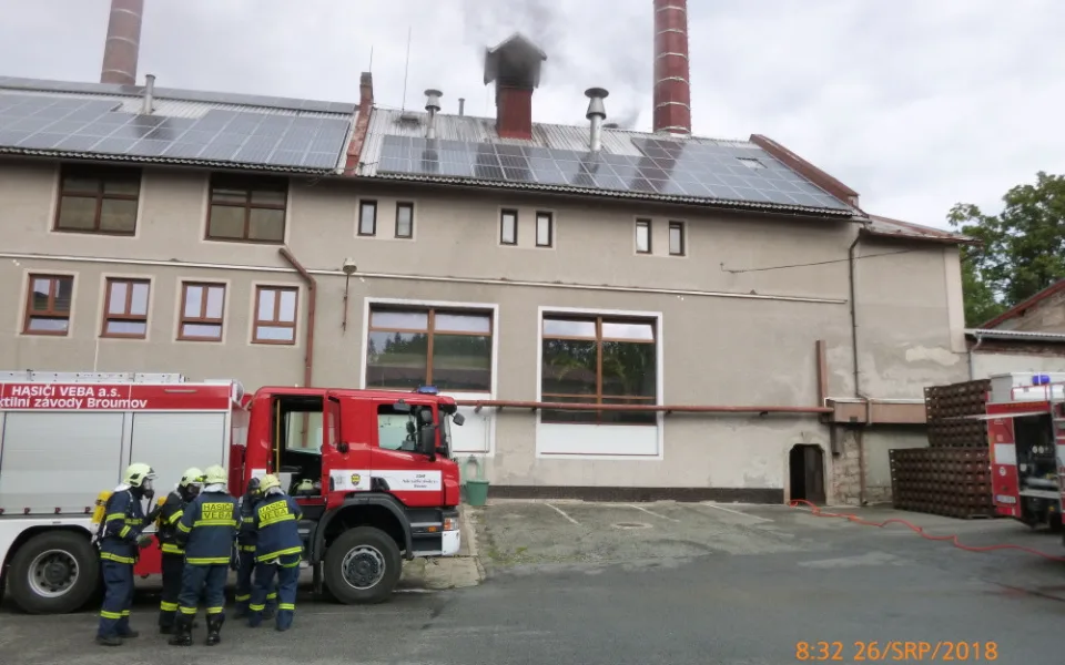 Požár v broumovském pivovaru