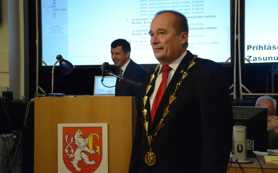 Nově zvolený primátor Alexandr Hrabálek