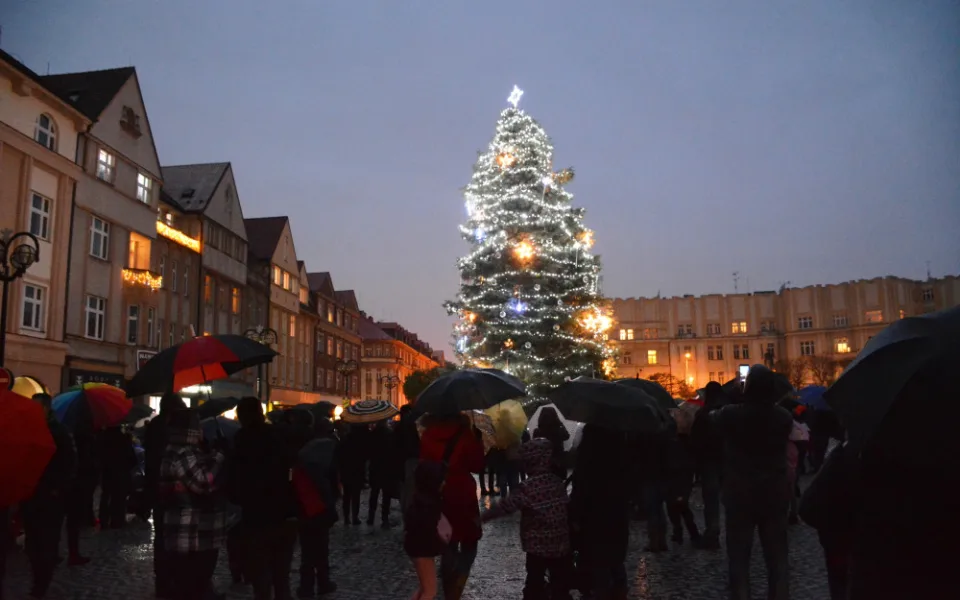 Letošní strom na Masarykové náměstí