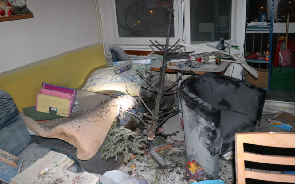 Požár v Třebechovické ulici