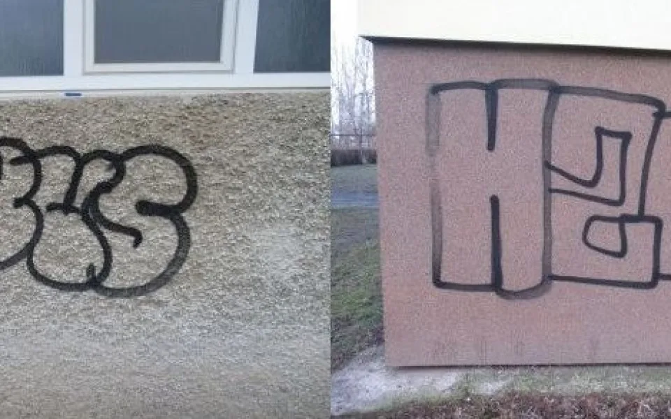 Geometrické obrazce na fasádě