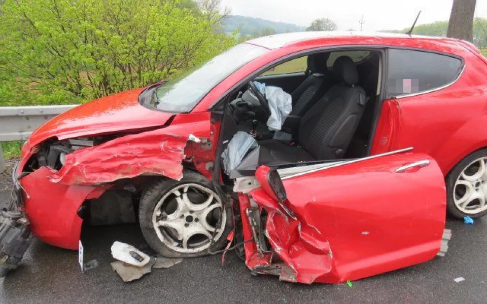 Alfa Romeo po nehodě