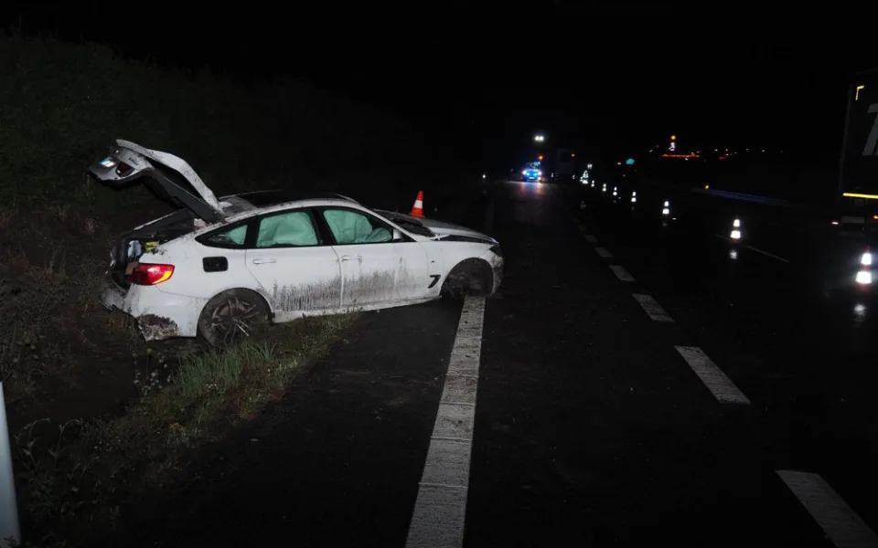 Auto po nehodě.