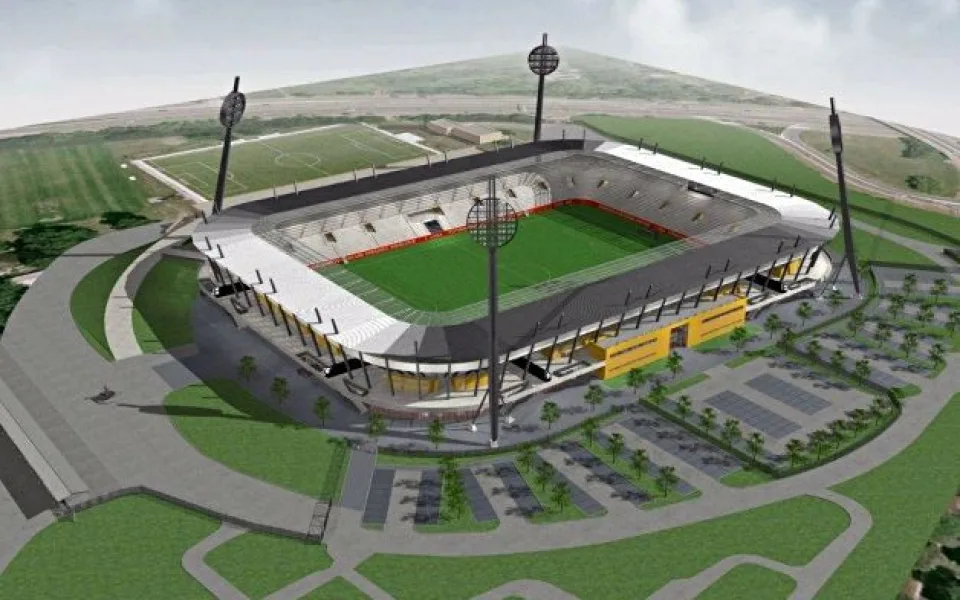 Jedna z verzí, jak by stadion mohl vypadat