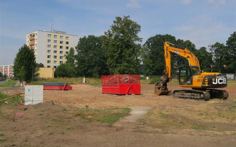 Místo, kde nová tělocvična vyroste
