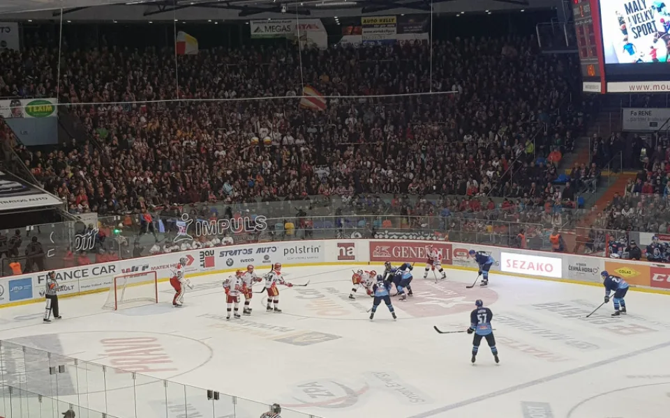 Foto z utkání Hradec - Kladno