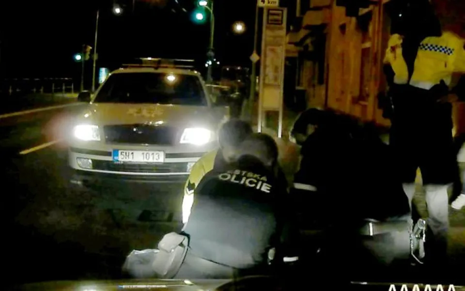 Foto ze zásahu městské policie