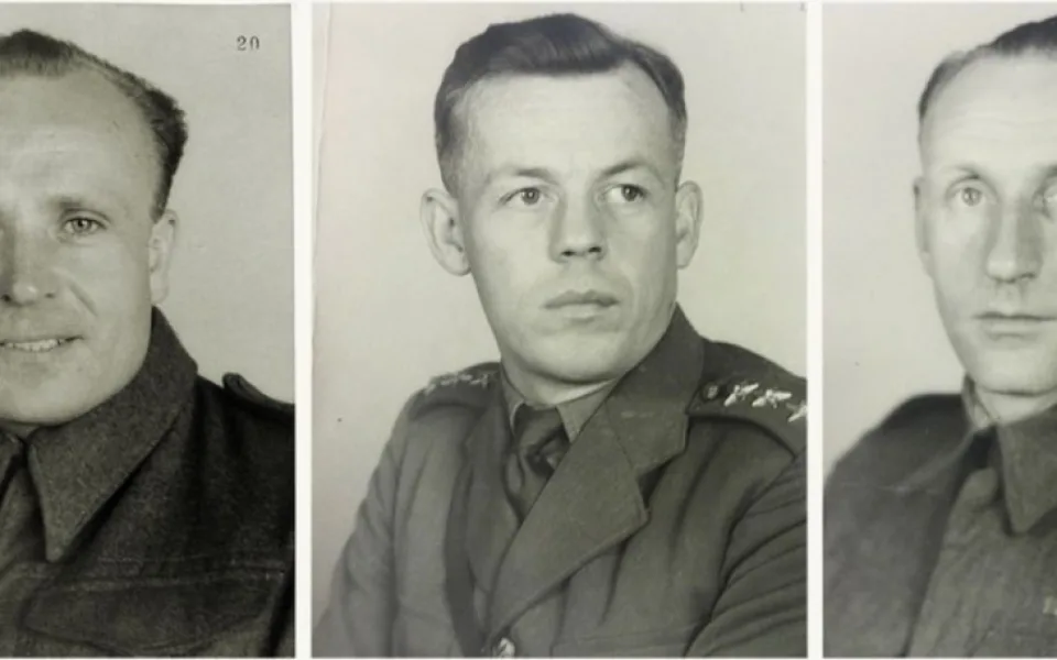 Paradesantní výsadek Barium . Velitel npor. Josef Šandera, radista četař asp. Josef Žižka a šifrant četař Tomáš Býček.