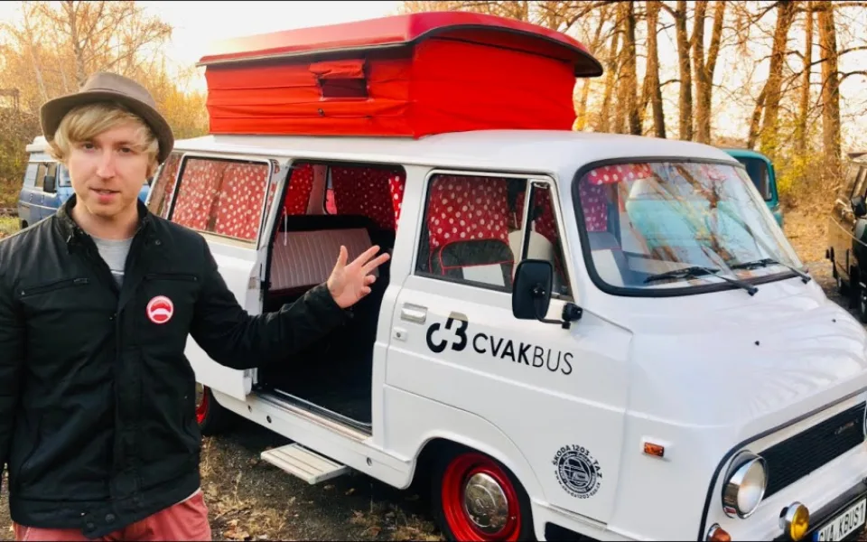 Jakub Misík se svým projektem Cvakbus