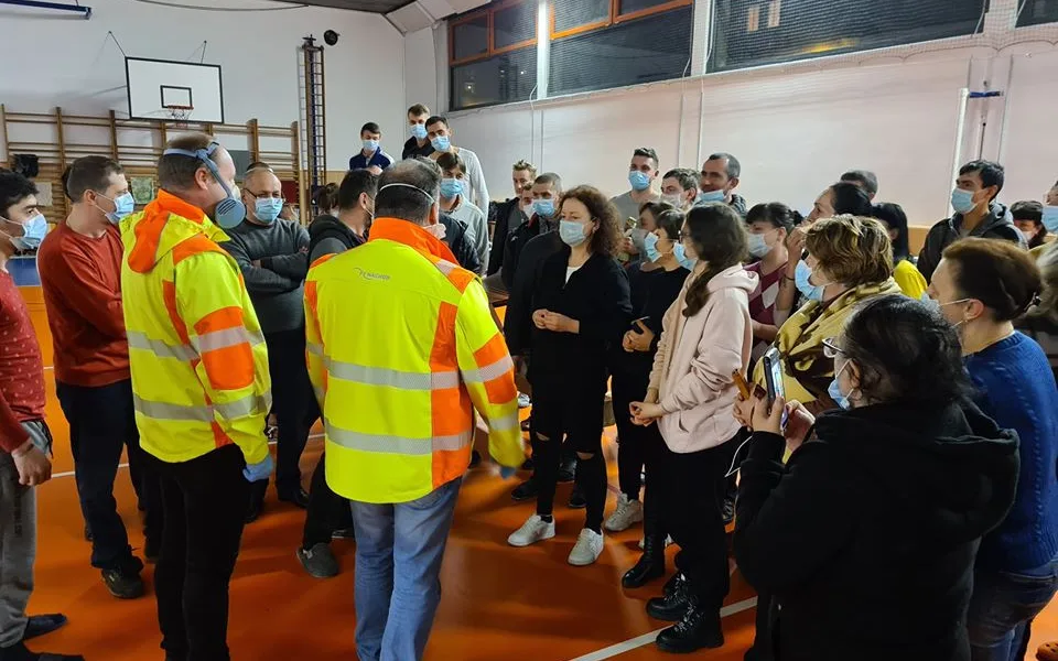 Ukrajinci z uvízlého autobusu