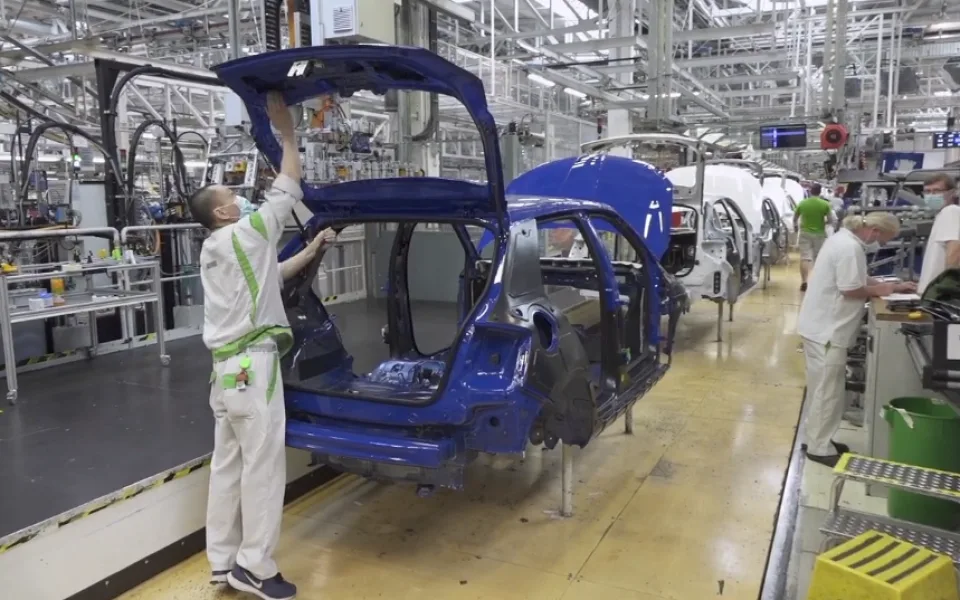 Výroba v závodu Škoda Auto Kvasiny