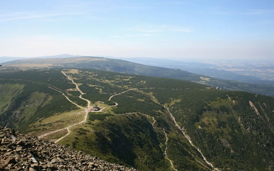 Pohled ze Sněžky