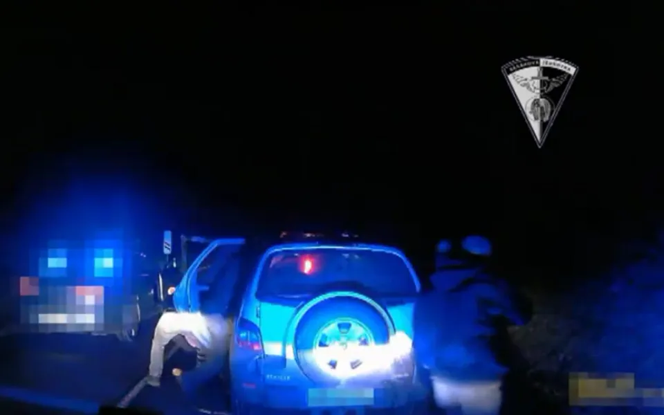 Únorové zadržení cizinců zásahovou jednotkou