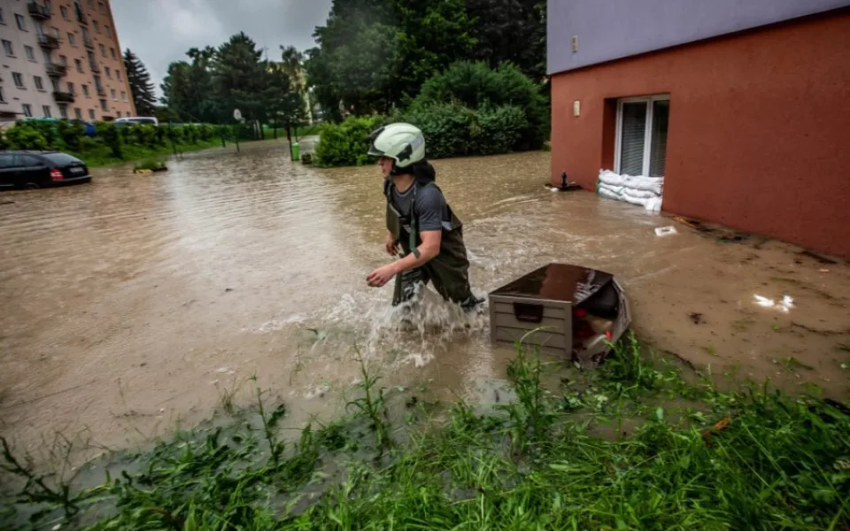 Čtvrteční povodeň na Rychnovsku