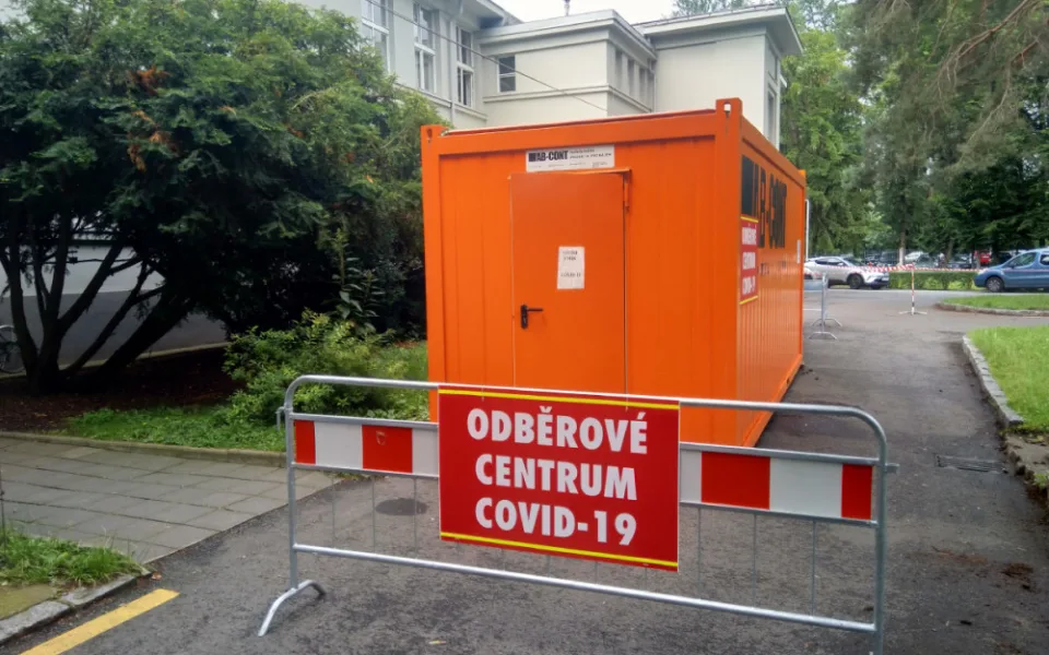 Nové odběrné místo ve Fakultní nemocnici Hradec Králové.